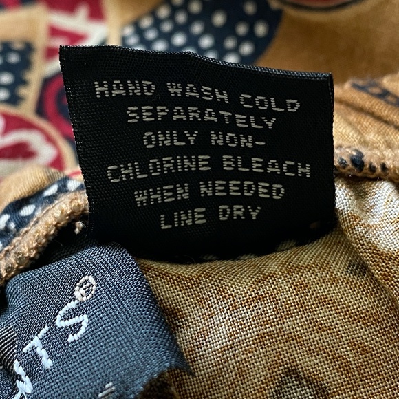 Y2K 90s Requirements Tribal Print Wrap Mini Skirt Women's Large - Pre-Owned - Picture 3 of 5